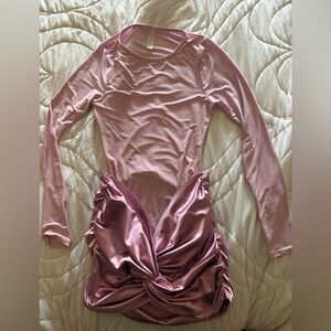 Pink Long Sleeve Dress